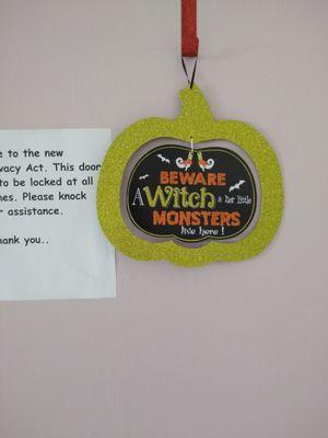 No lie! It should say *Works here!