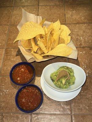 Chips & Salsa and Guacamole