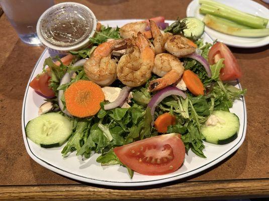 Shrimp House Salad without cheese