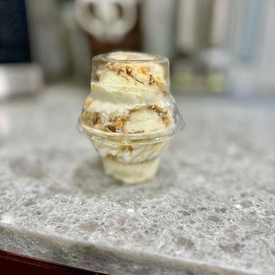 Praline Pecan (medium) is three scoops of utter deliciousness. (Graham Ventral Station & Salty Caramel Toffee are still our faves!)