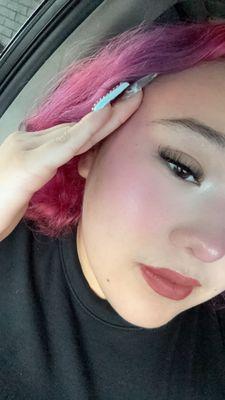 Lash cluster cat eye