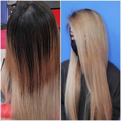 Haircut, color correction