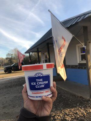 Ended up leaving with a pint of chocolate raspberry truffle