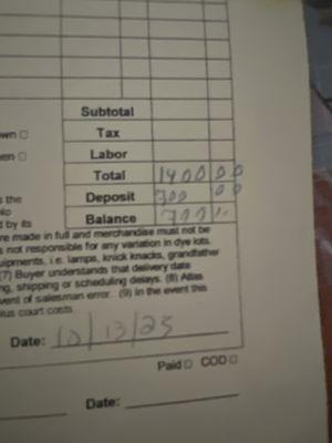 I just wanted to show Atlas was OVER HALF PRICE LESS than the big box store!! Plus customer service is 100% better!!!!