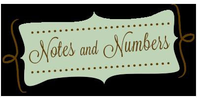 Notes & Numbers