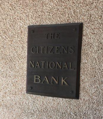 CITIZENS NATIONAL BANK Member FDIC