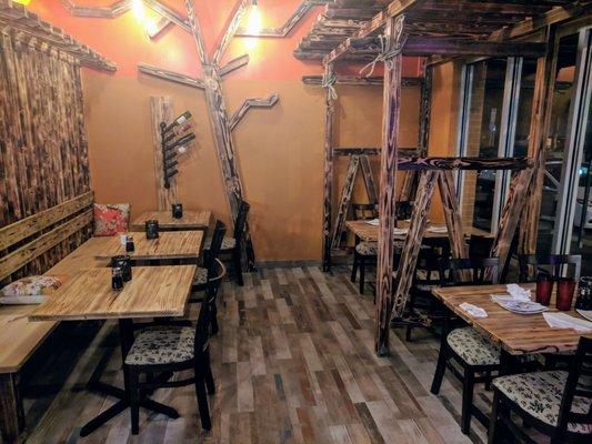 Interior seating area