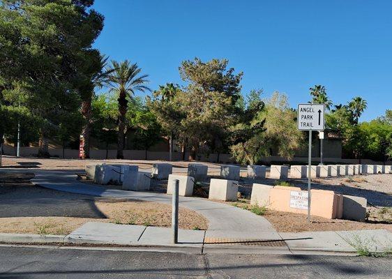 A walking trail from Bruce Trent Park leads to Angel Park.
