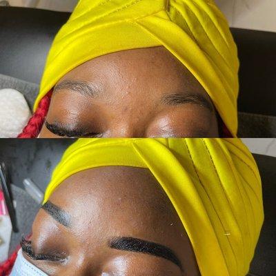 Eyebrow Tint last 3-7days with proper maintenance.