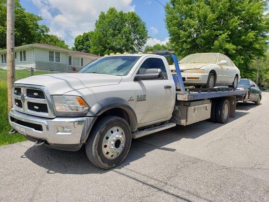 Thank you CASH FOR CARS for picking up our both vehicles the city was about to give us lots of tickets thank you so much