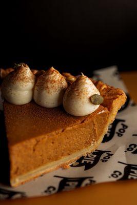 (D) Pumpkin Cream Cheese Pie - Slice