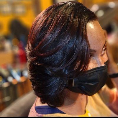 Weave Install with silk Press