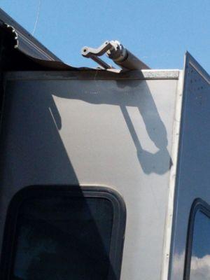 They didn't re-attach the awing so while bringing it home it ripped a hole in the ceiling.