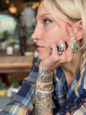 Vintage silver rings