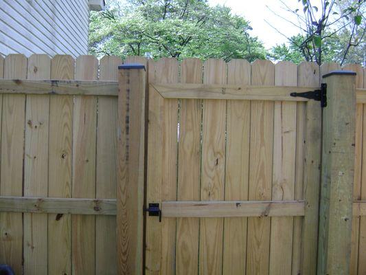 New Fence Gate Left Side