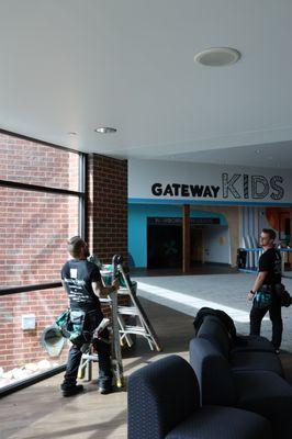 Commercial cleaning at Gateway Church