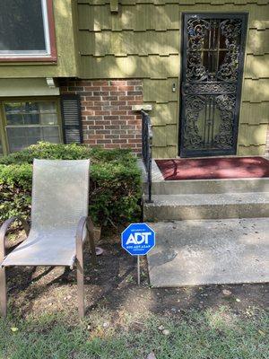 My logo sign to inform intruders