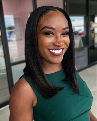 The ultimate silkout our top service also known as a silk press