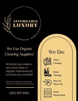 Affordable Luxury Cleaning Services