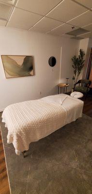 Relaxing massage room
