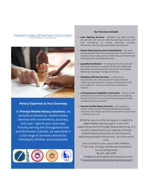 Prompt Mobile Notary Solutions