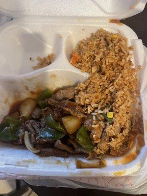 Pepper steak food look a mess 14) for this little plate of food!! Ridiculous