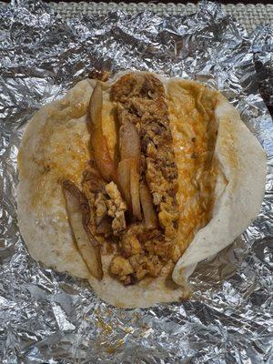 Chorizo & egg (w/ potatoes)