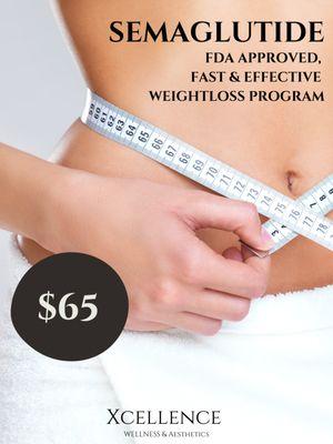 Loose those unwanted pounds fast and safe with Semaglutide once a week injection
Call today