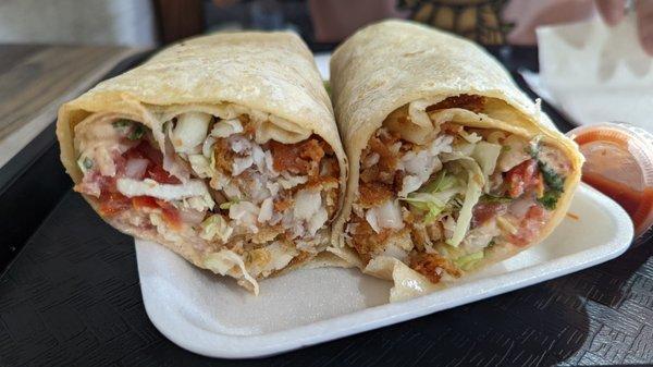 Fish burrito