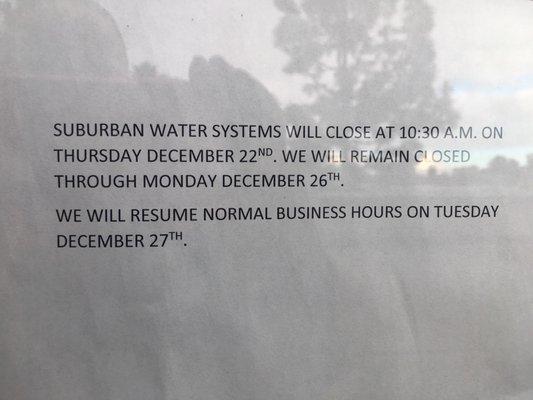 Suburban Water Systems