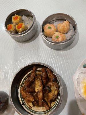 Chicken feet, pork and Shrimp Shumai
