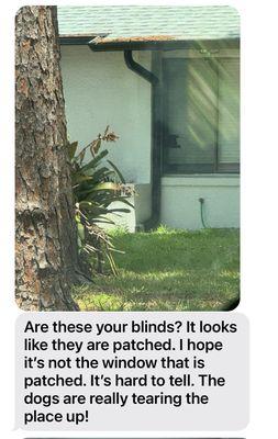 Not damage by Ember Realty, done by ESA pitt bulls Ember was kind enough to find for me.