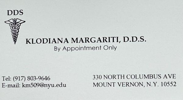 Klodiana Margariti,DDS
