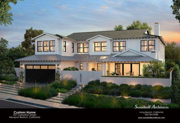 Two Story Custom Home Newport Beach, CA