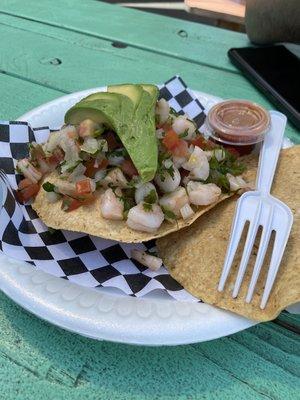 Ceviche tostada