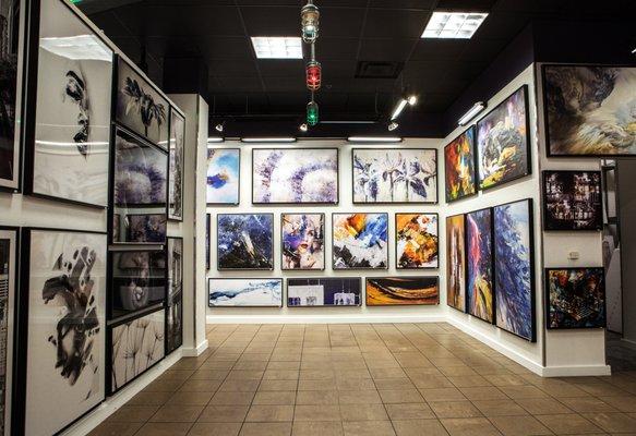 Textured art uses a delicate combination of wood and metal that undergoes an embossing technique.