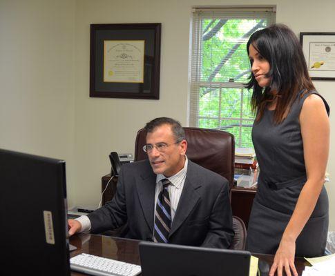 Inside our Towson office