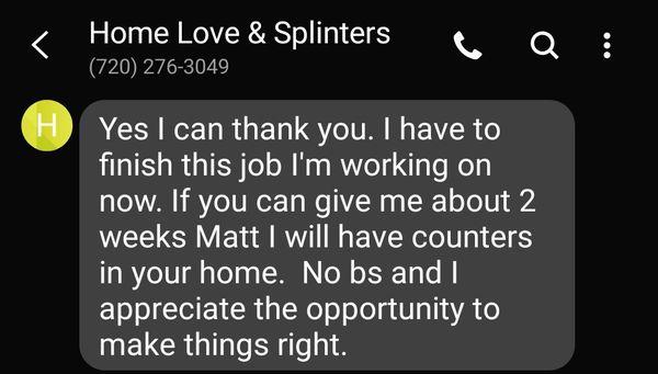 Home Love and Splinters