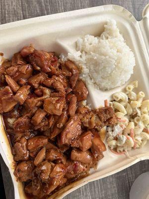 Kona chicken with coconut rice