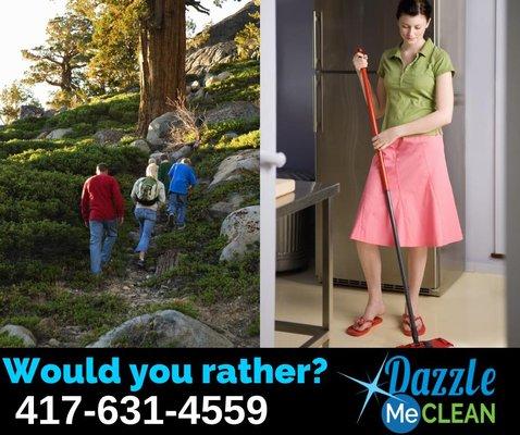 Family fun or clean the house?