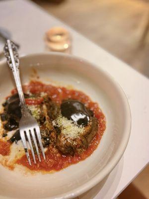 The (partially eaten) eggplant dish. Highly recommend!