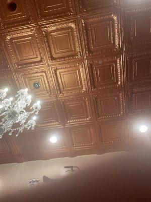 This is the ceiling of the main dining area, so cool