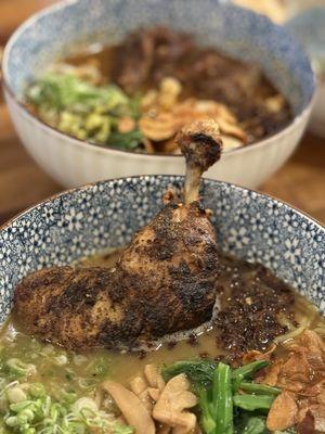 Chicken ramen and Taiwanese beef noodles!