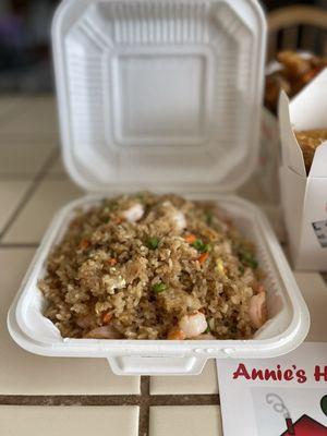 Shrimp fried rice.
