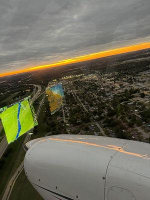 PA-44 on base to final