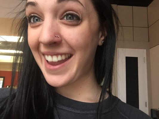 This is my latest piercing from Angie and I still am so in love with it!!