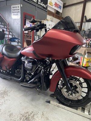 Had my handlebar, grips and mirror replaced. Great jobs!