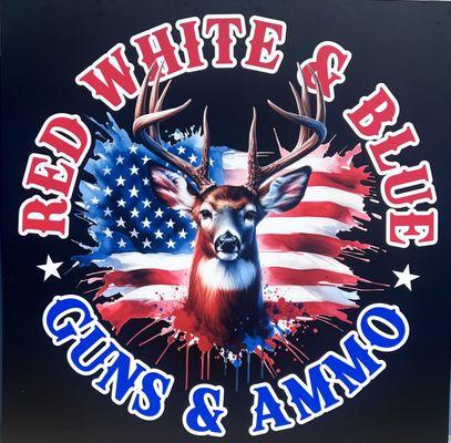 Red White and Blue guns and ammo