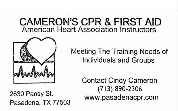 Cameron's CPR & First Aid