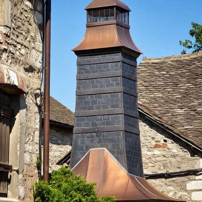 A customer wanted a custom made copperplate and black overlay for their mansion down in Charlestown.